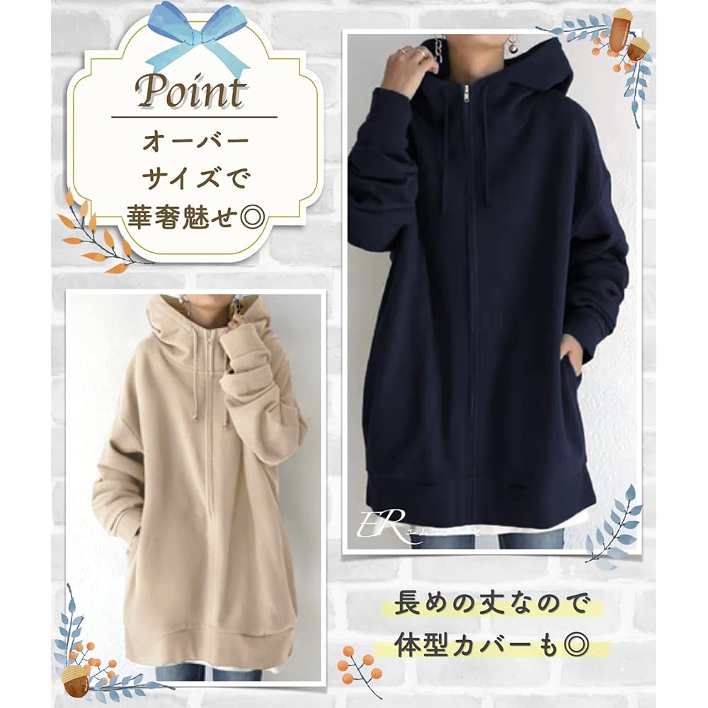 [Meluse] 7 Colors Available, Long Sleeve, Outerwear, Tops, Parka, Big Silhouette, Plain, High Neck, Warm, Autumn, Winter, Women's 3