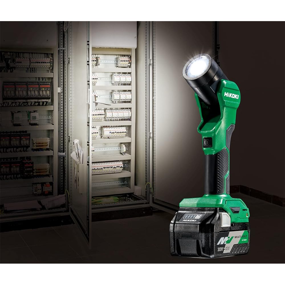 HiKOKI 14.4/18V Rechargeable LED Torch Light Maximum 250lm 2-step Dimming Function Storage Battery/Charger Sold Separately UB18DE (NN)
