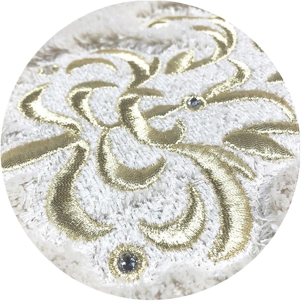 Senko NYNAS Shanti bath mat interior mat champagne gold approx. 55 x 85 cm with rhinestones 17794