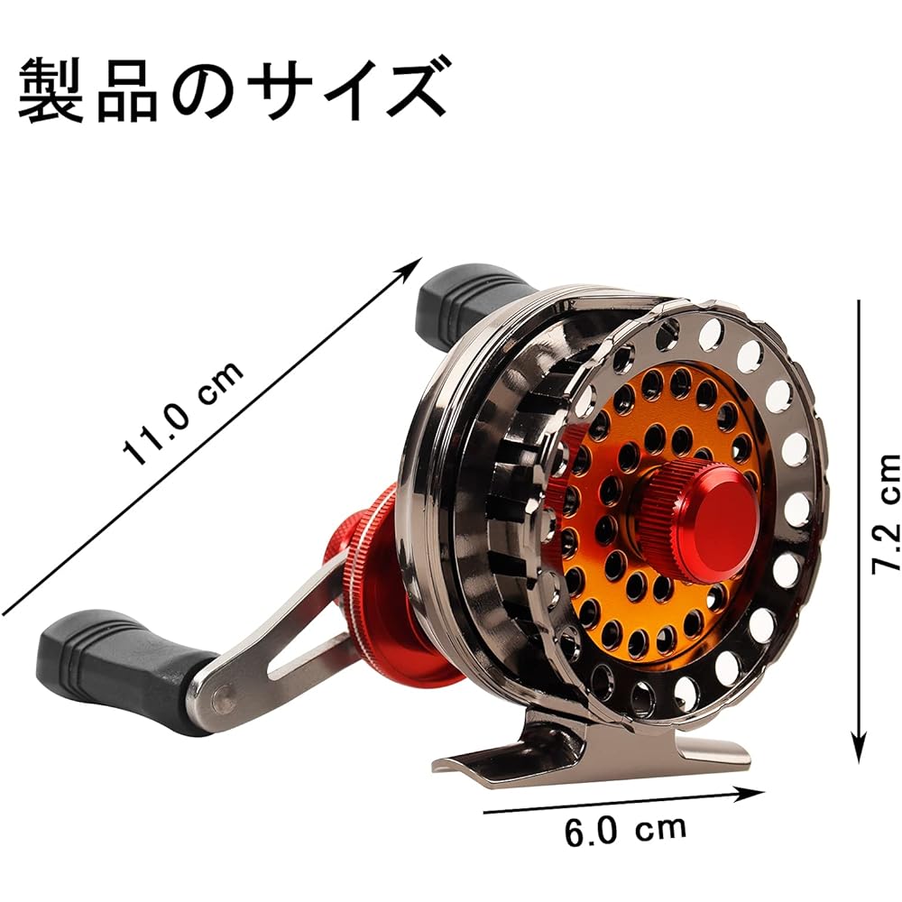 Raft reel Squid reel Stone sea bream reel Raft Chinu reel Raft fishing Skein fishing Rock fishing Hole fishing With tipping function 2.6:1 gear ratio 4+1BB Lightweight 190g Fishing reel Drop-in Front-loading
