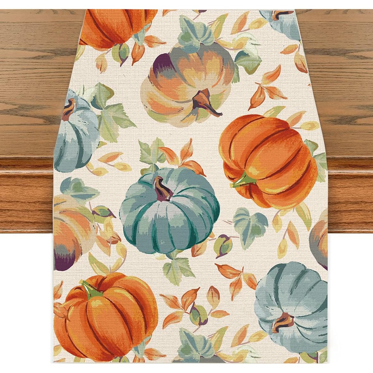 Fall Harvest Table Runner Pumpkin Table Runner Decoration Thanksgiving Table Runner