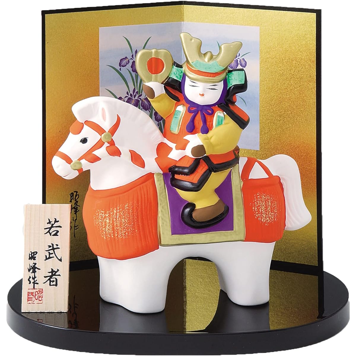 [Shoho] May Doll for Boys' Festival, Mini, Compact, Palm-sized, Ceramic, First Battle Honor