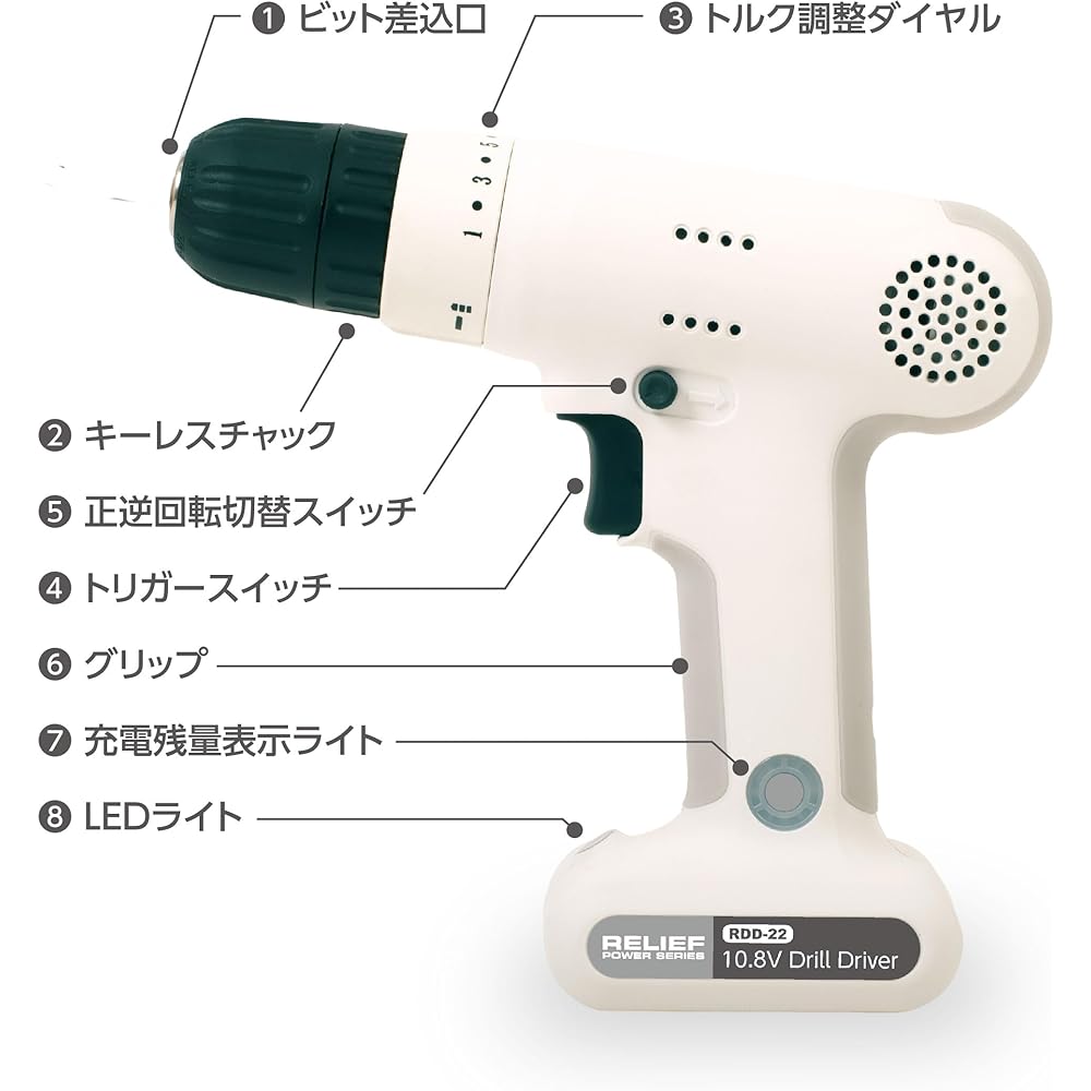 RDD-22 10.8V drill driver #82418