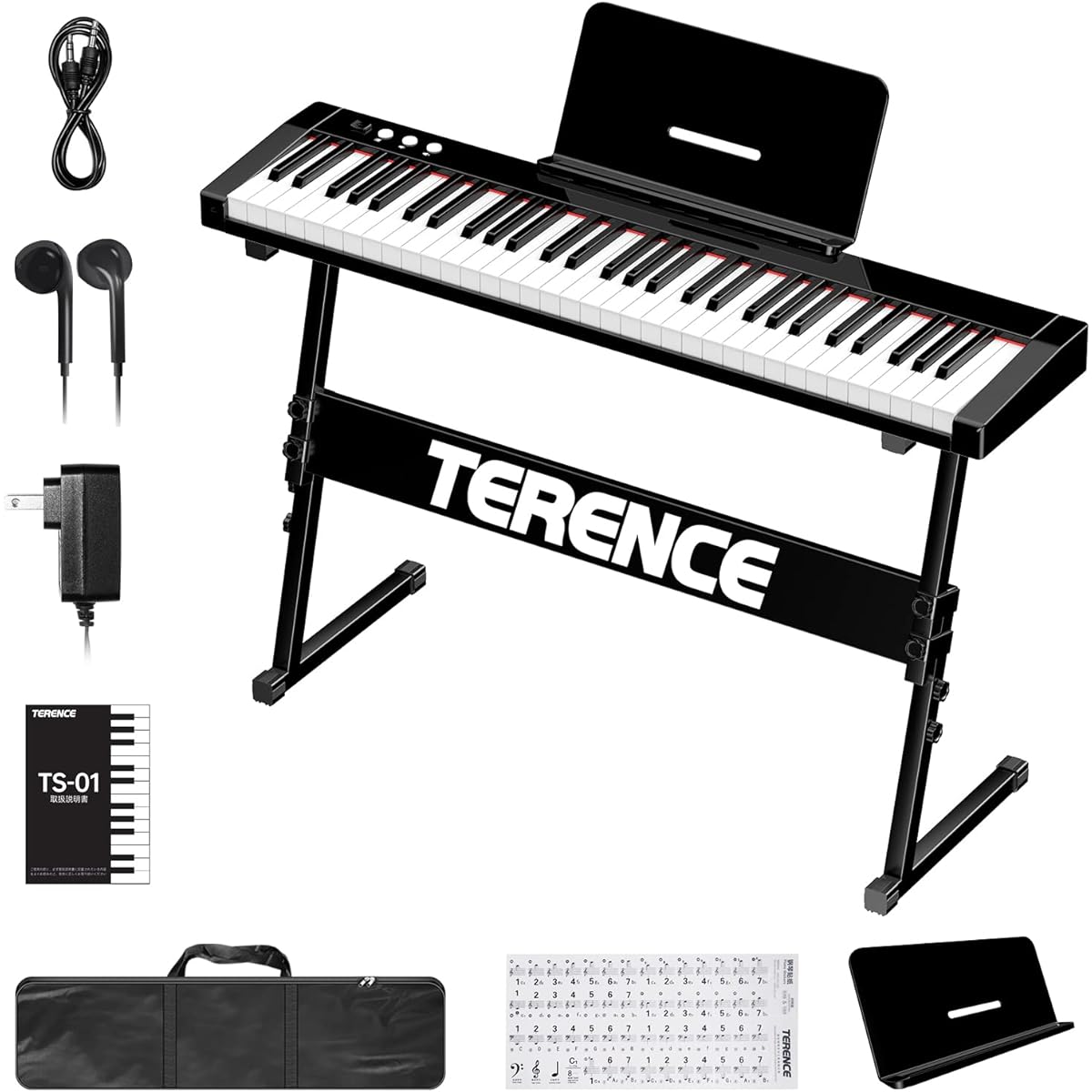 tion Metronome/Recording/Programming Function MIDI Compatible Adjustable Volume Lesson Mode Perfect for Practice Built-in Battery Long-lasting Use Lightweight and Slim Design Easy to Carry Ideal for Beginners/Children Japanese Instruction Manual Included