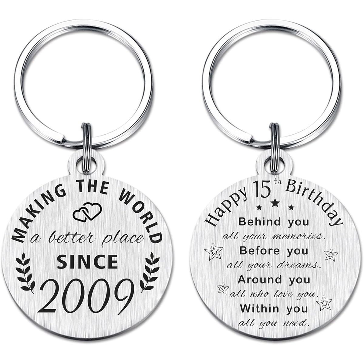 birthday gifts for 15 year old boys, 15th birthday keychain, 2007 bronze gifts, 2007 birthday decorations
