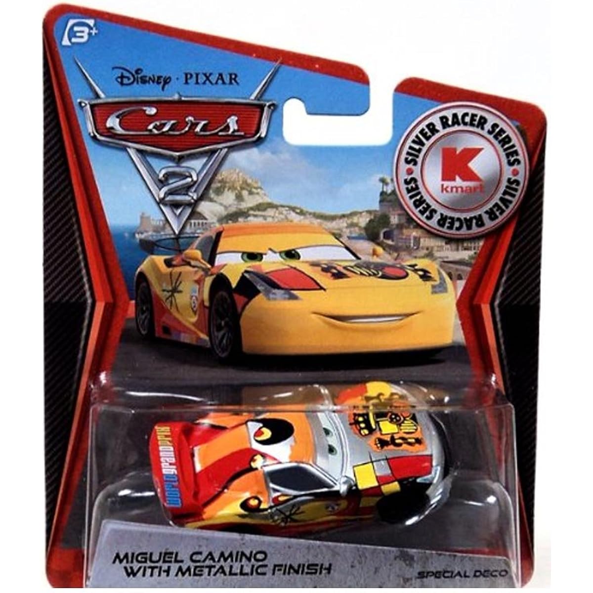 (Kmart Exclusive) Mattel Cars 2 Cars 2 1:55 Scale Model "Miguel Camino" (Silver Metallic Limited Edition Silver Racer) [Parallel Import]