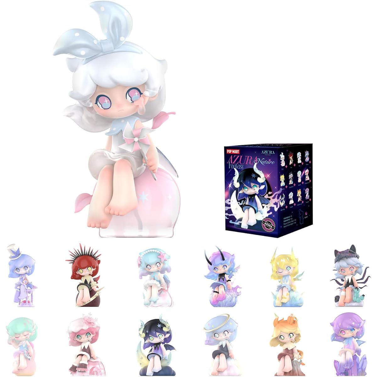 POP MART Azura Fantasy Nature Series Figure Azura Blind Box Figure Random Design Action Figure Collectible Toy Home Decoration Holiday Birthday Gift for Girls and Boys Single Box