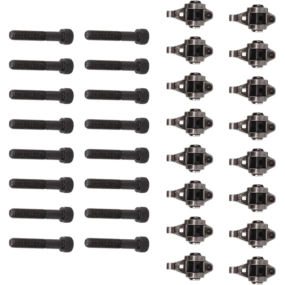 Akozon LS Rocker Arm with Trunnion Kit High Strength for LS1 LS2 LS6 LR4 Vortec 5300 LM7 L59 LM4 L33 LQ4 LQ9 4.8 5.3 5.7 6.0 Engine
