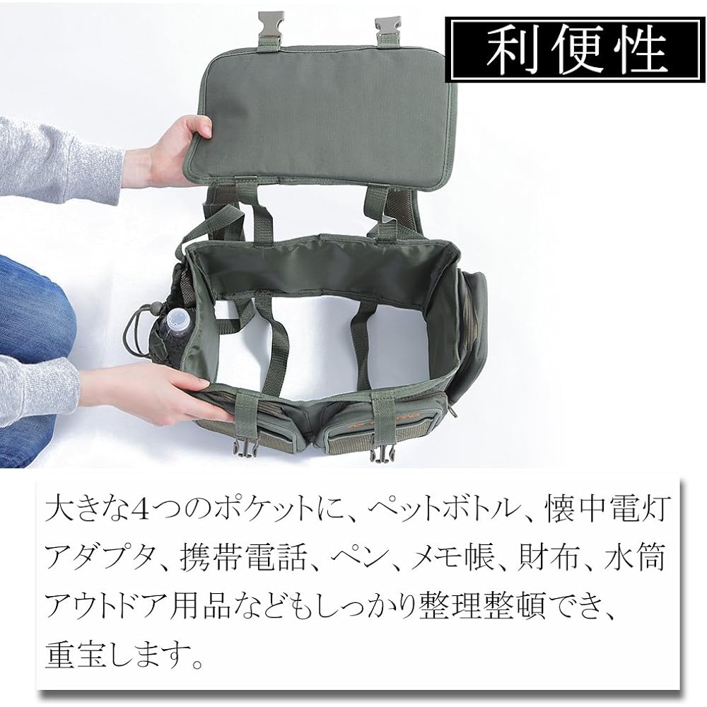 [F-grip] Tactical Bag Large Capacity Cooler Box Multifunctional Rucksack Fishing (Green)