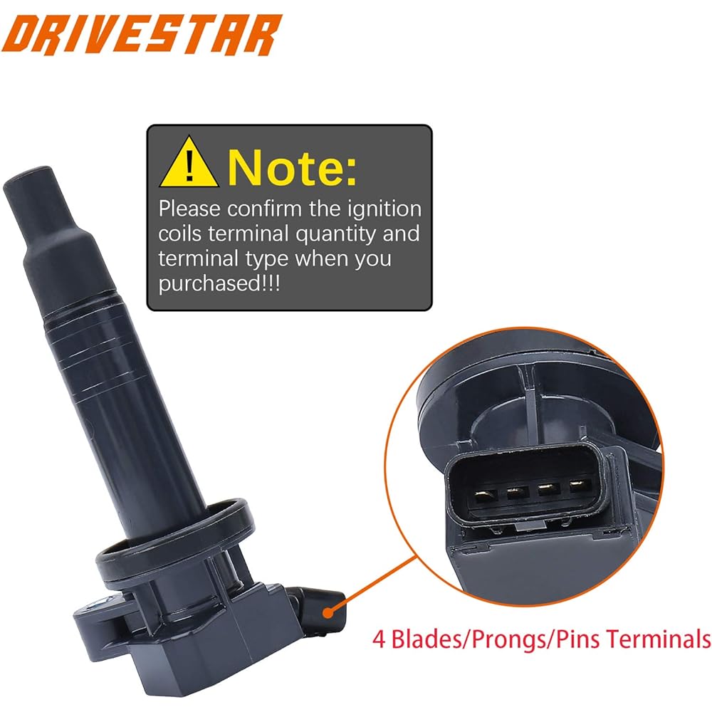 Drivestar UF247 OE-quality New Ignition Ignition Coil Only Celica Corolla Matrix MR2 Spyder Prizm Vibe 1.8 L