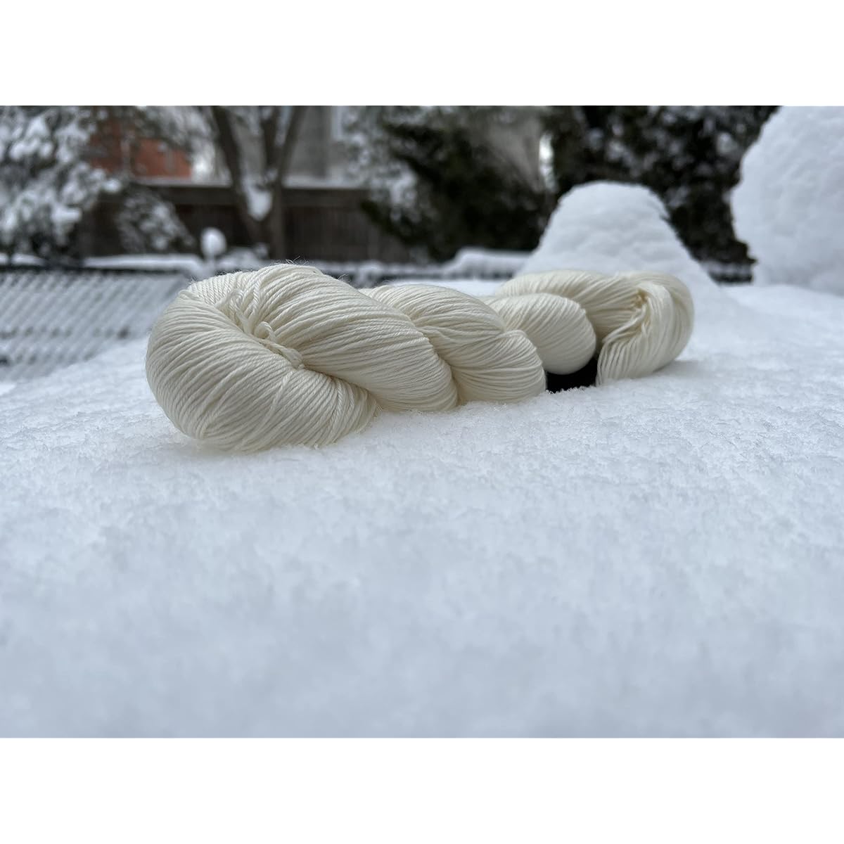 Aoyang Hand Painted Yarn 75% Superwash Merino Wool 25% Nylon 100 Gram Skein Sock Yarn Fingering (5 skeins, Undyed Color)