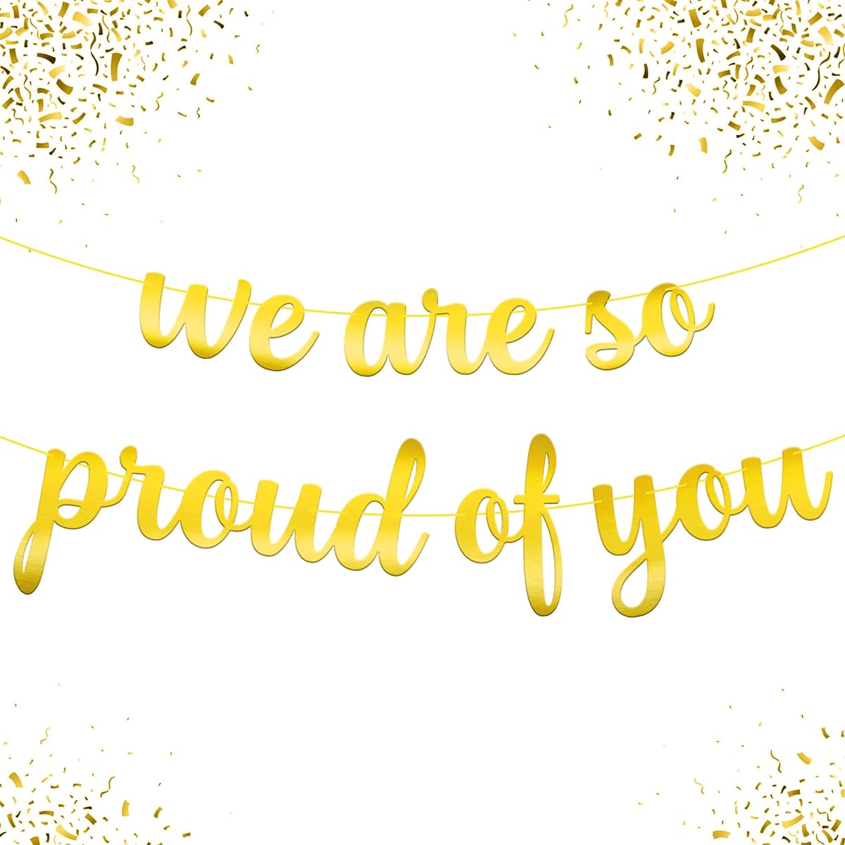 We Are So Proud Of You Banner - Large 10ft, No DIY Required | Congratulations Banner Graduation Party Decorations 2023 | Graduation Background 2023 | Graduation Decorations 2023 | We Are Proud Of You Banner