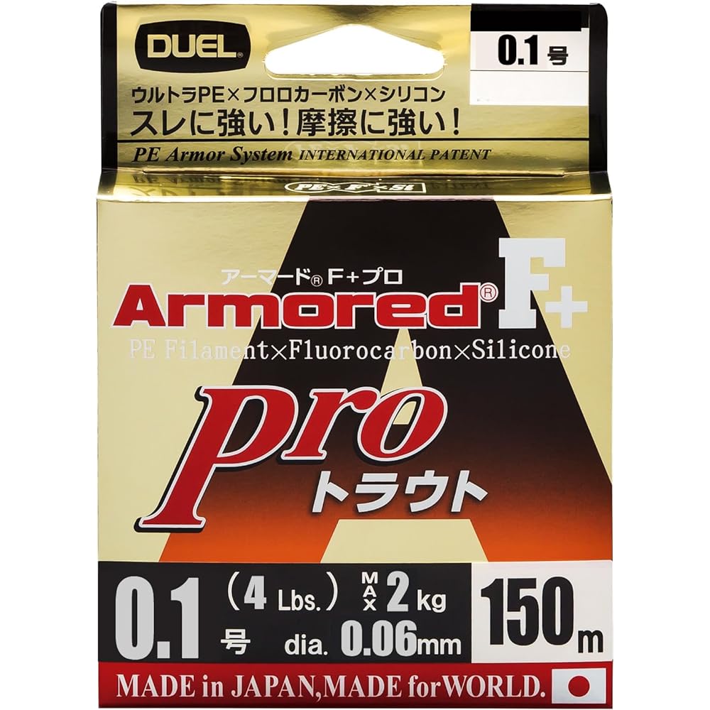 DUEL PE Line Fishing Line Armored F+ Pro Trout [Line Fishing Line Fishing Gear High Strength High Sensitivity]