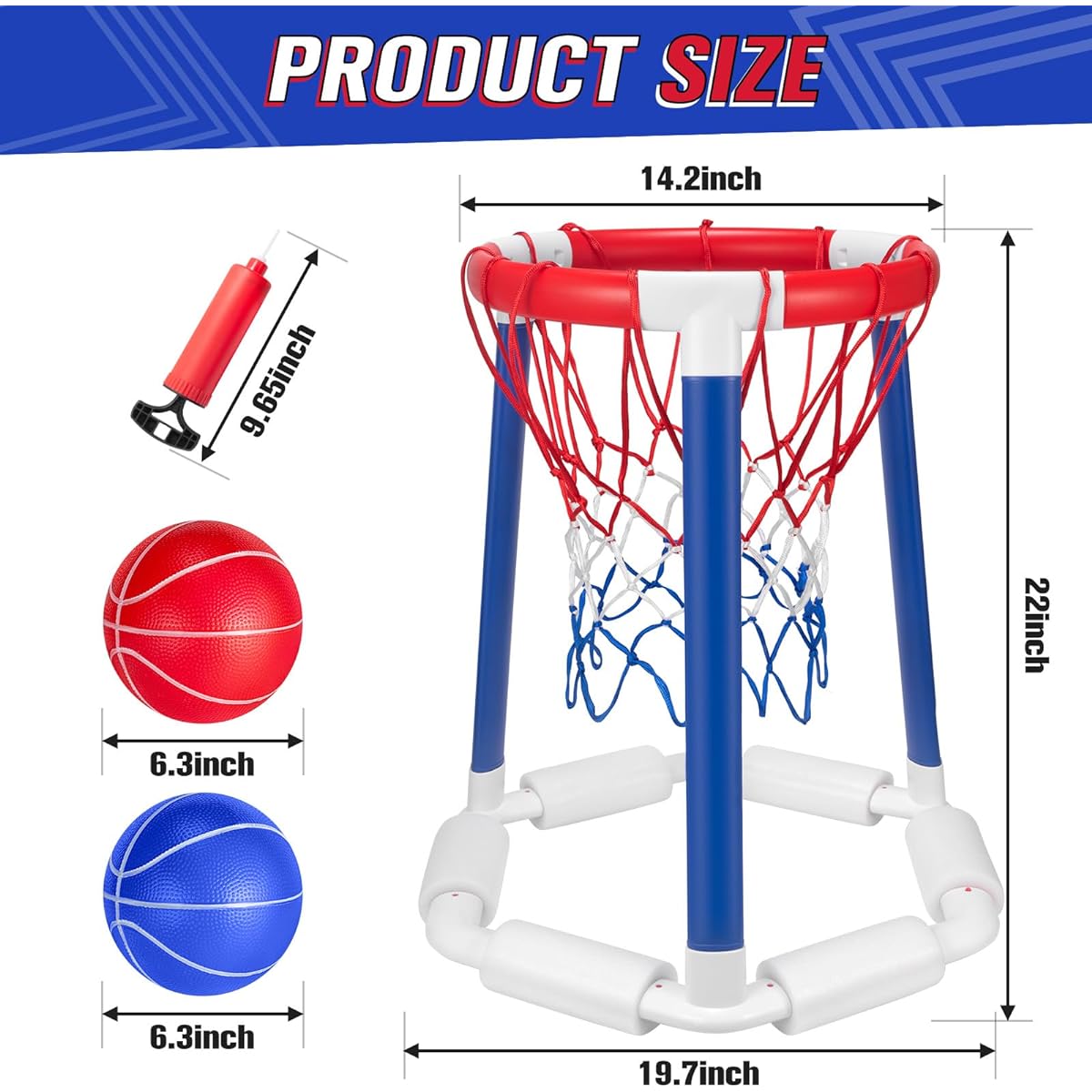 SUGFUT Pool Basketball Hoop.