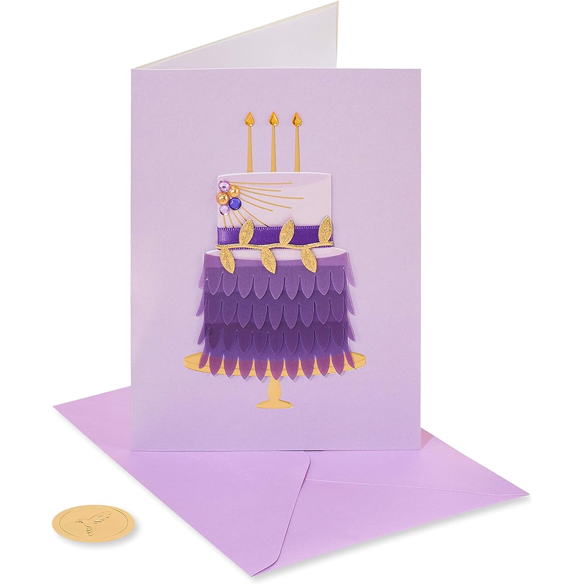Papyrus Birthday Card for Her (Feather Cake)