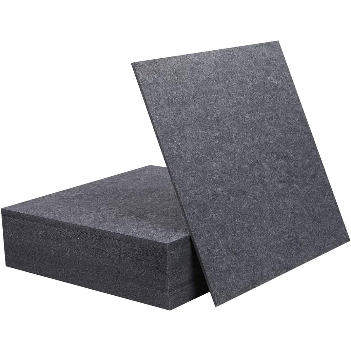 ISL Acoustic/Sound Absorbing Panels 60cm x 60cm Gray Set of 50 Flame Retardant For Walls and Floors Sound Absorption Soundproofing Sound Deadening Sound Insulation Heat Insulation Acoustic Improvement