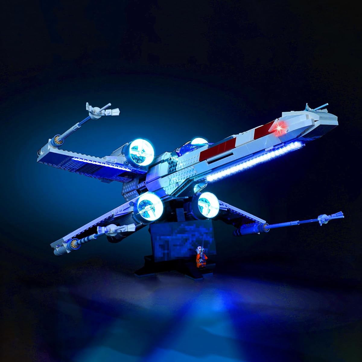 Bourvill LED Light Kit for Lego 75355 X-Wing Starfighter - Light Set Compatible with Lego 75355 Set - Classic Version (Light Kit Without Model)
