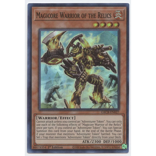 Magicore Warrior of the Relics - GRCR-EN027 - Super Rare - 1st Edition