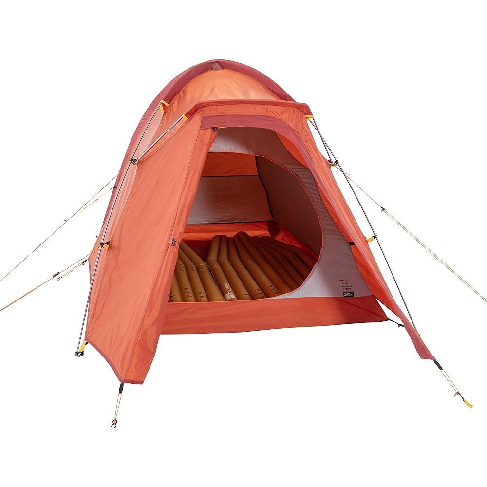 FORCLAZ Decathlon Trekking Hiking Climbing Tent for 3 Seasons for 2 People TREK 100 Dark Sepia [One-touch Easy Setup Solo Family Outdoor Water Pressure Resistant Double Structure Wind Resistant Breathable Freestanding Compact Easy Setup Easy to Carry]