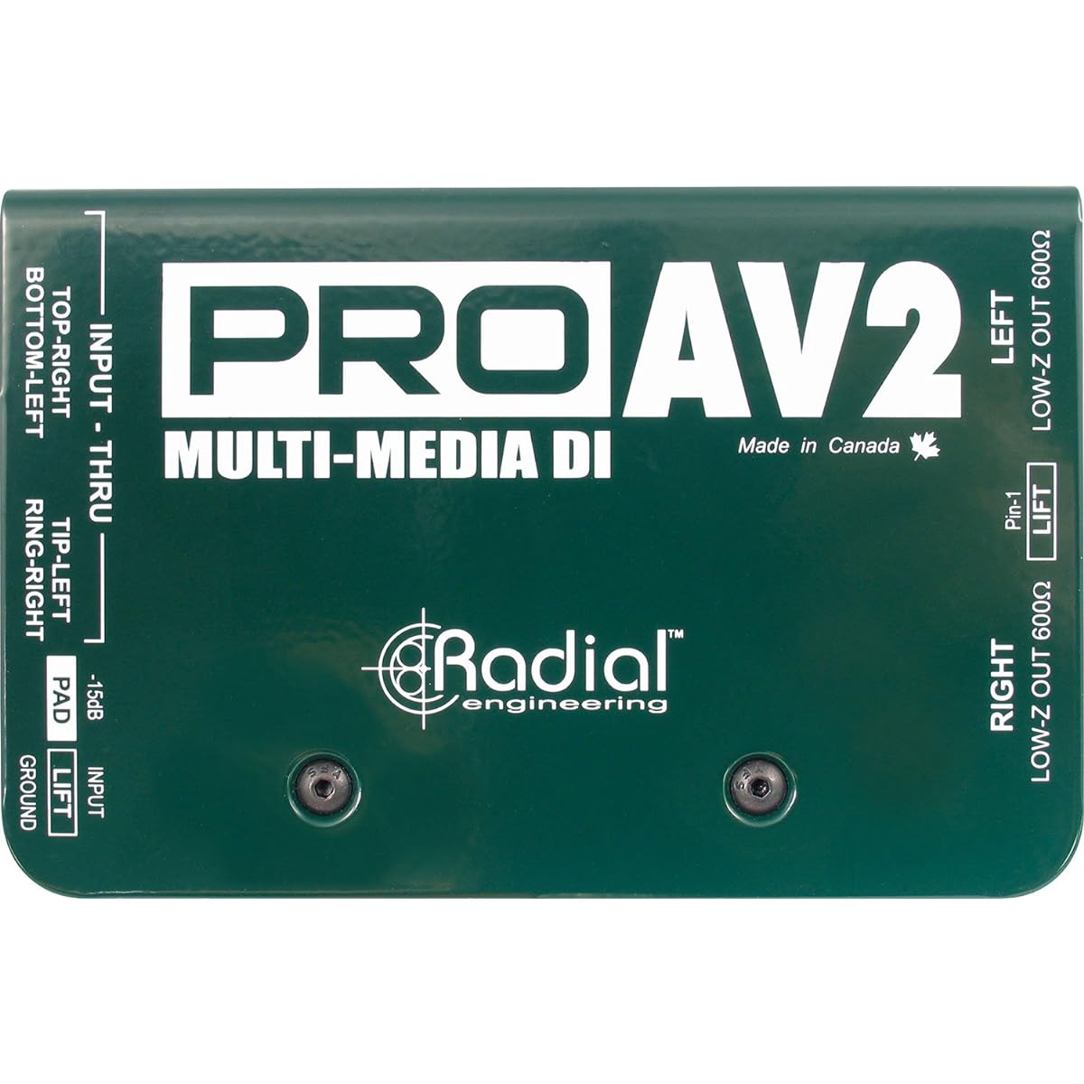 Radial Stereo Multimedia DI Box PRO AV2 [Official Japanese Import]