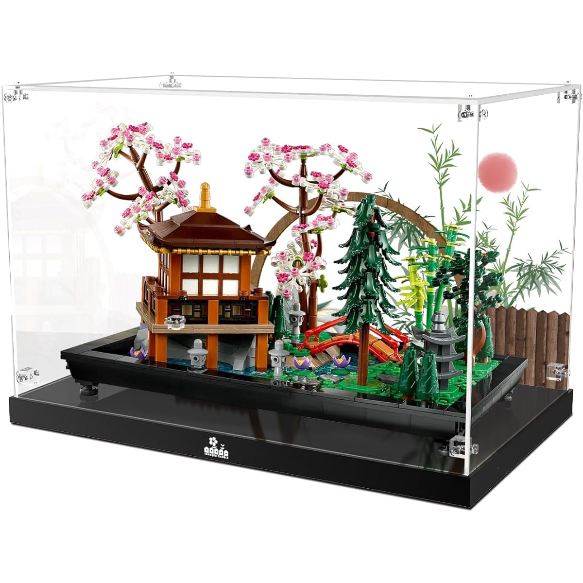 PIPART Acrylic Display Case for LEGO 10315 Zen Garden Model, Dustproof Clear Display Box (Display Case Only, LEGO Model Not Included)