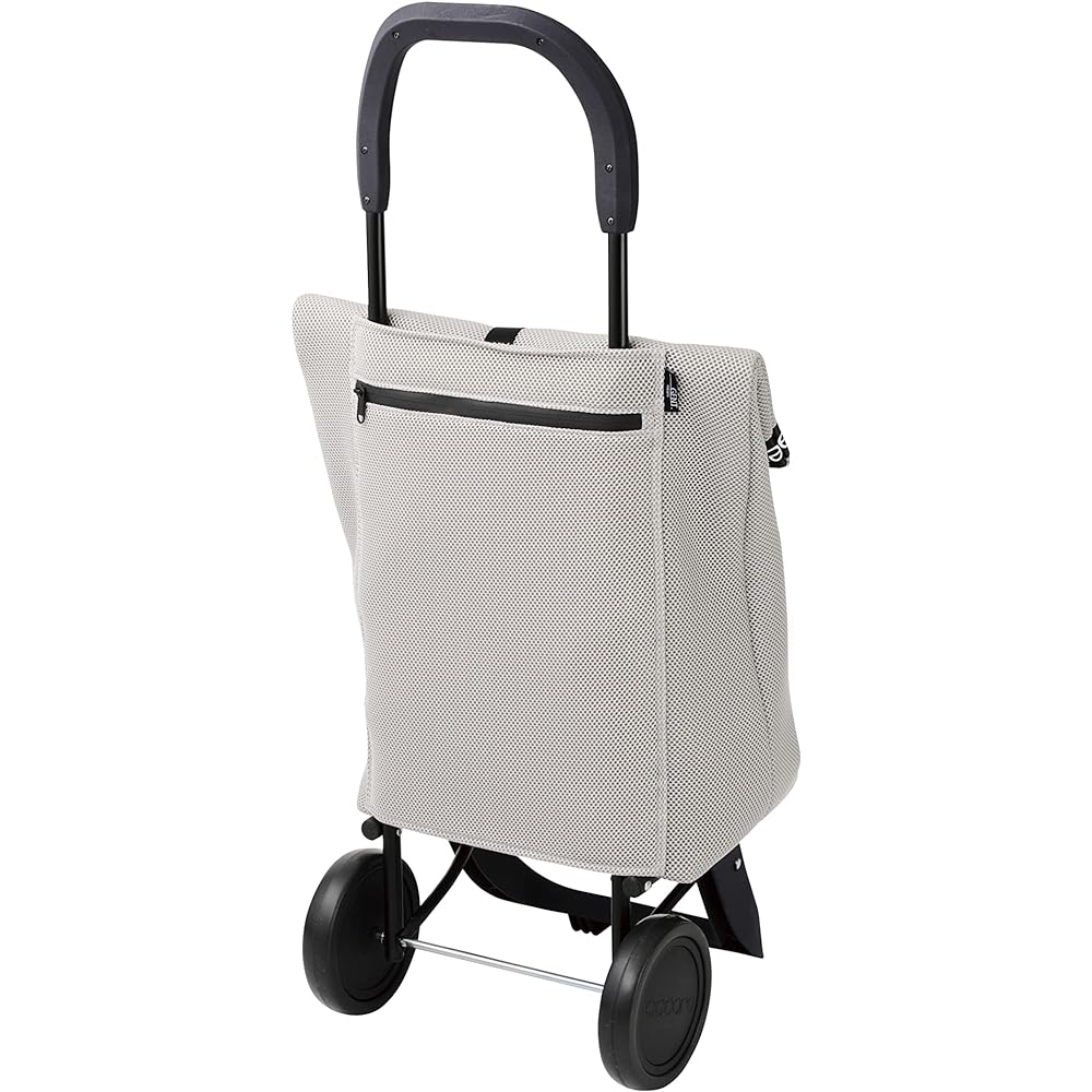 Rep Cocoro Shopping Cart Lorry Cart Set Gray with Chair Luggage Hook Foldable Pocket Storage Cold Insulation Eco Bag Shopping Stylish Cute Simple Convenient Compact Large Capacity Lightweight Camping Sports Day Cherry Blossom Viewing 526705