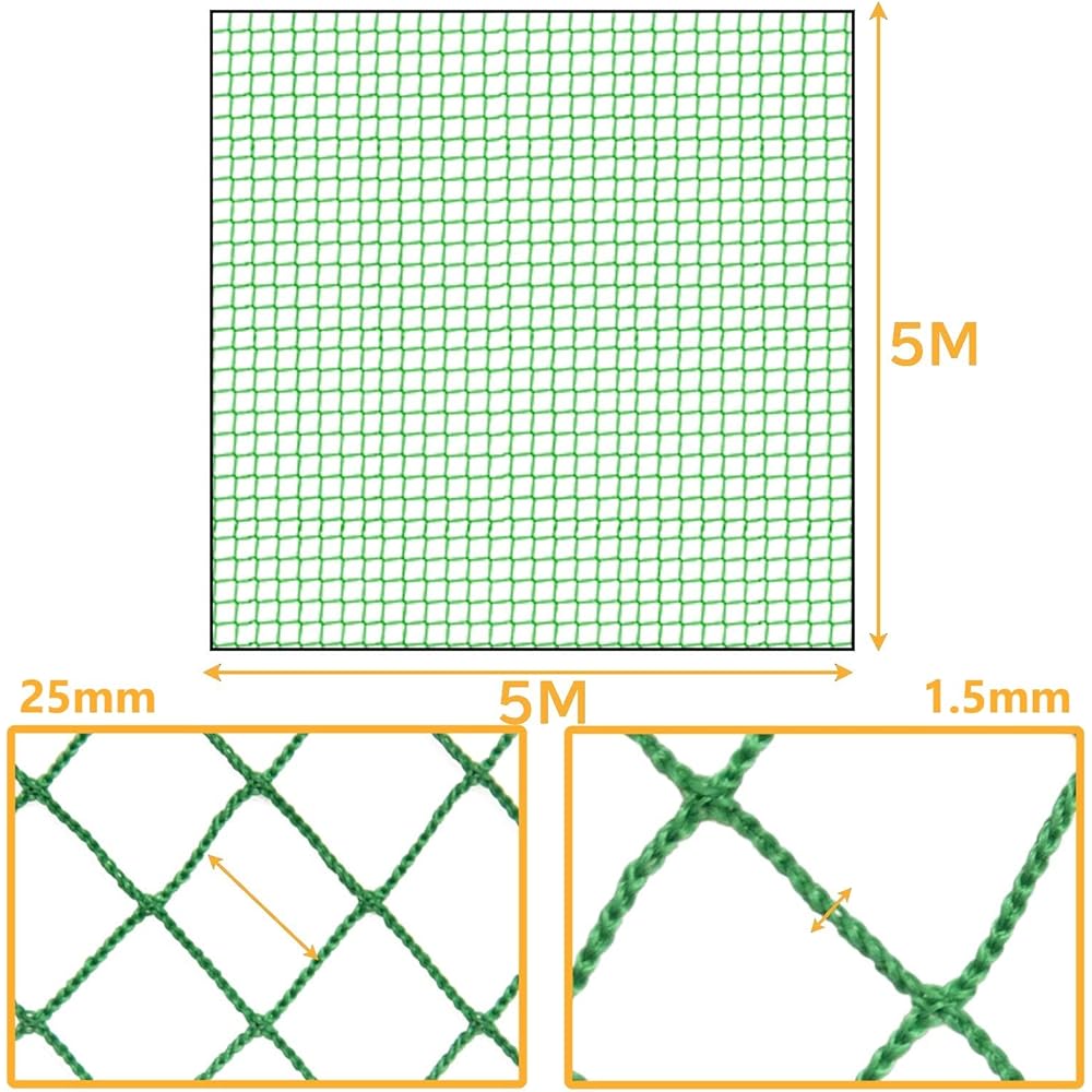Gagalileo Baseball Net Back Net Ball Prevention Net Shatterproof High Strength Multipurpose Ball Prevention Fence Replacement Net