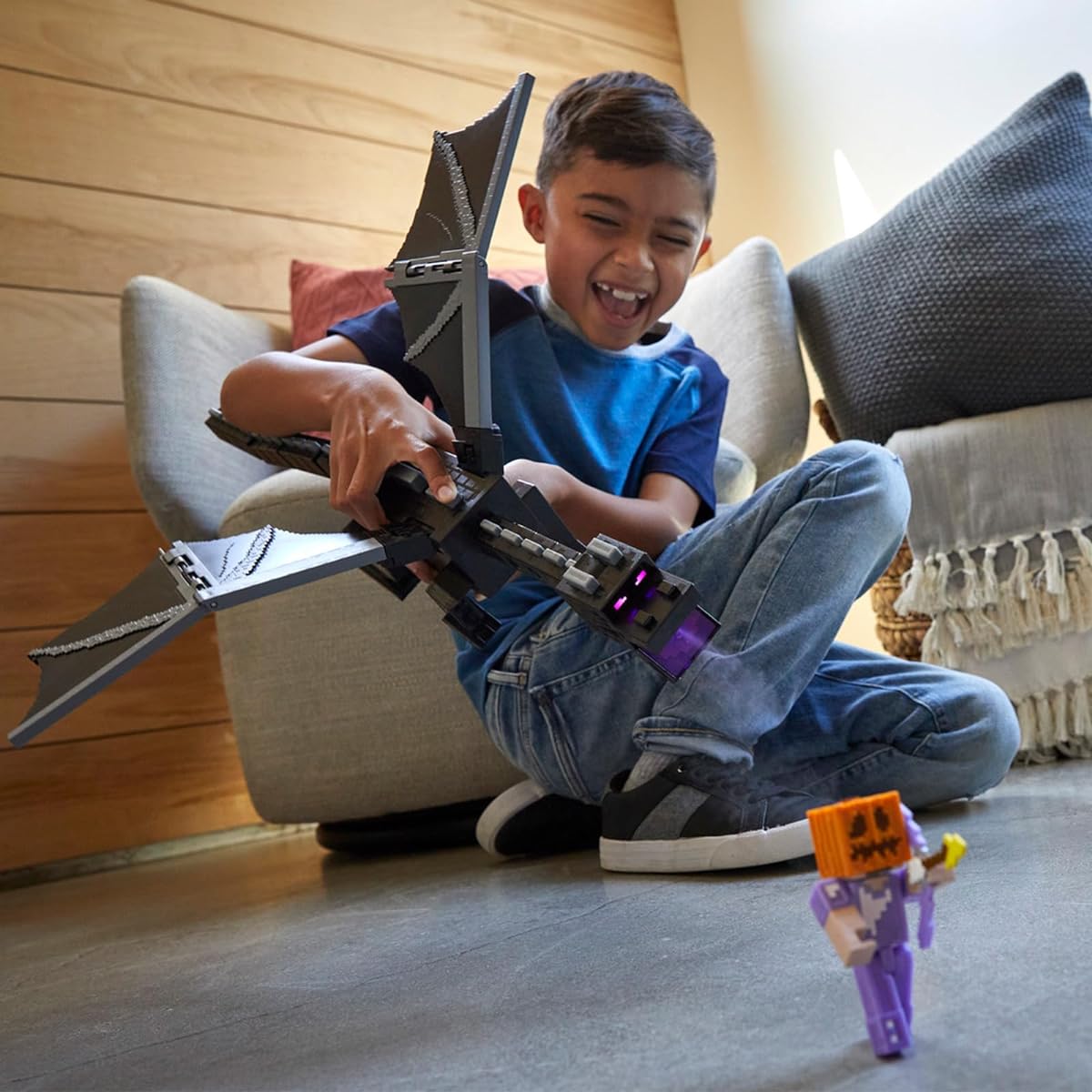 Minecraft Ender Dragon 15th Anniversary Model [Figure Total Length Approximately: 50.5cm] [6 years old and up] HTN25