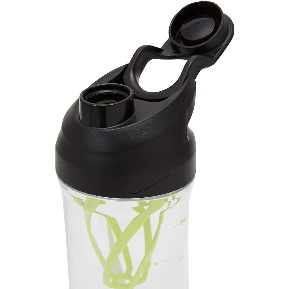 NIKE Water Bottle Clear/Volt 24oz TR Hyper Charge Shaker BT HY5001