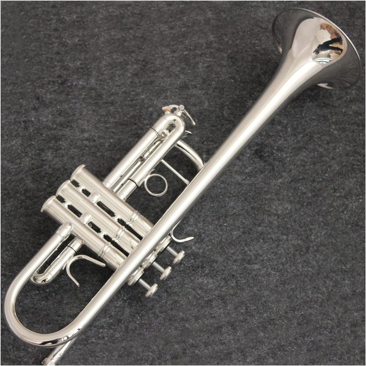 Standard Trumpet Set C Trumpet Silver Plated Musical Instrument Professional Trumpet C Tone Mouthpiece Accessories Case Included
