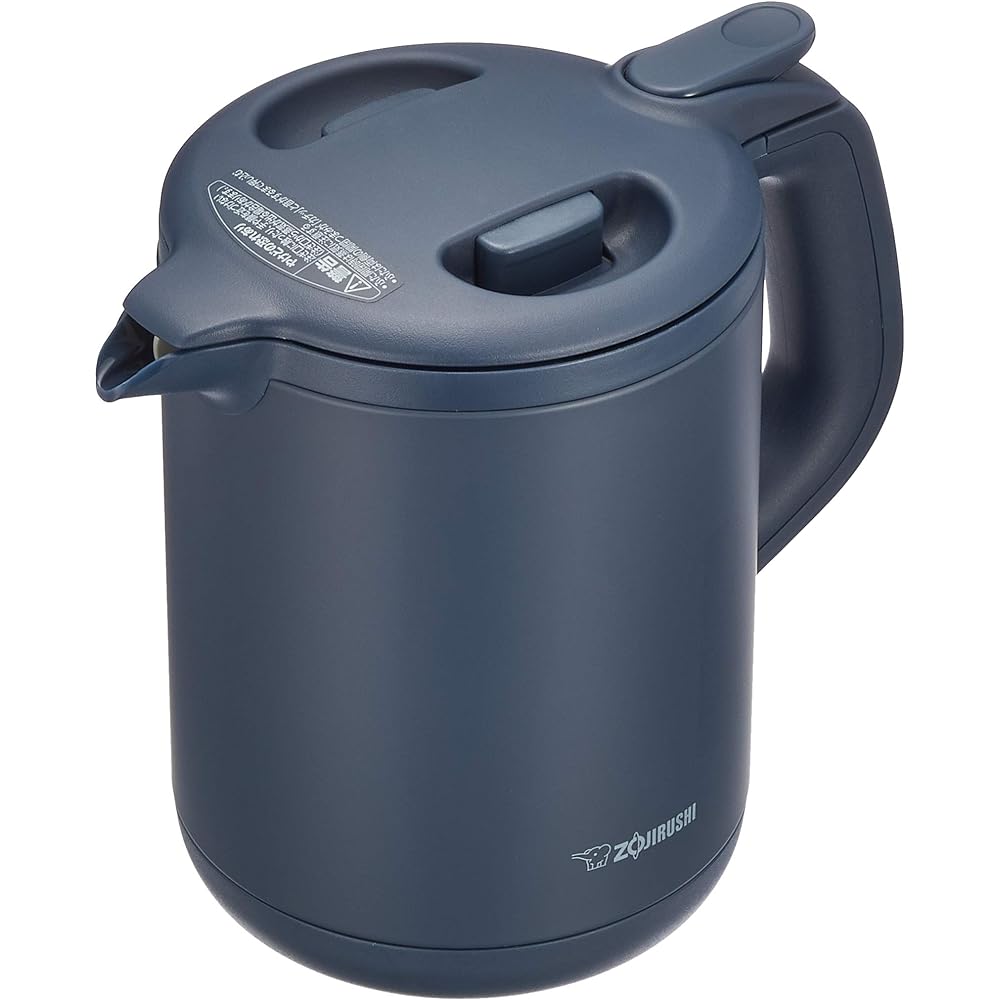 Zojirushi Electric Kettle 0.8L Keeps warm at 90℃ for 1 hour after boiling Navy CK-AJ08-AD