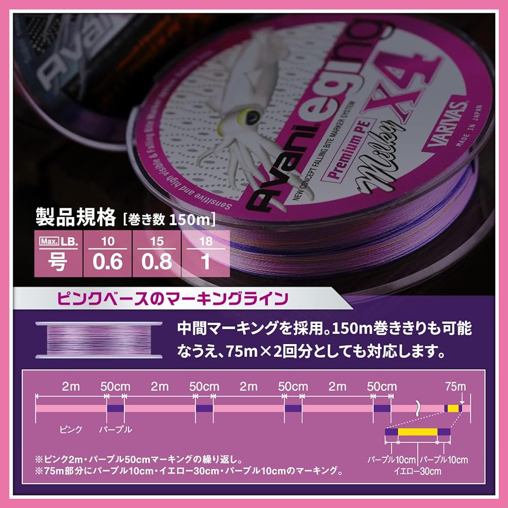 VARIVAS Line Avani Egging Premium PE X4 Milky 150m