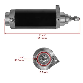 Compatible with Caltric Starter Mariner 150 150Hp 150 Magnum Efi 150 Magnum Ii 150 Magnum Iii 1989-2000