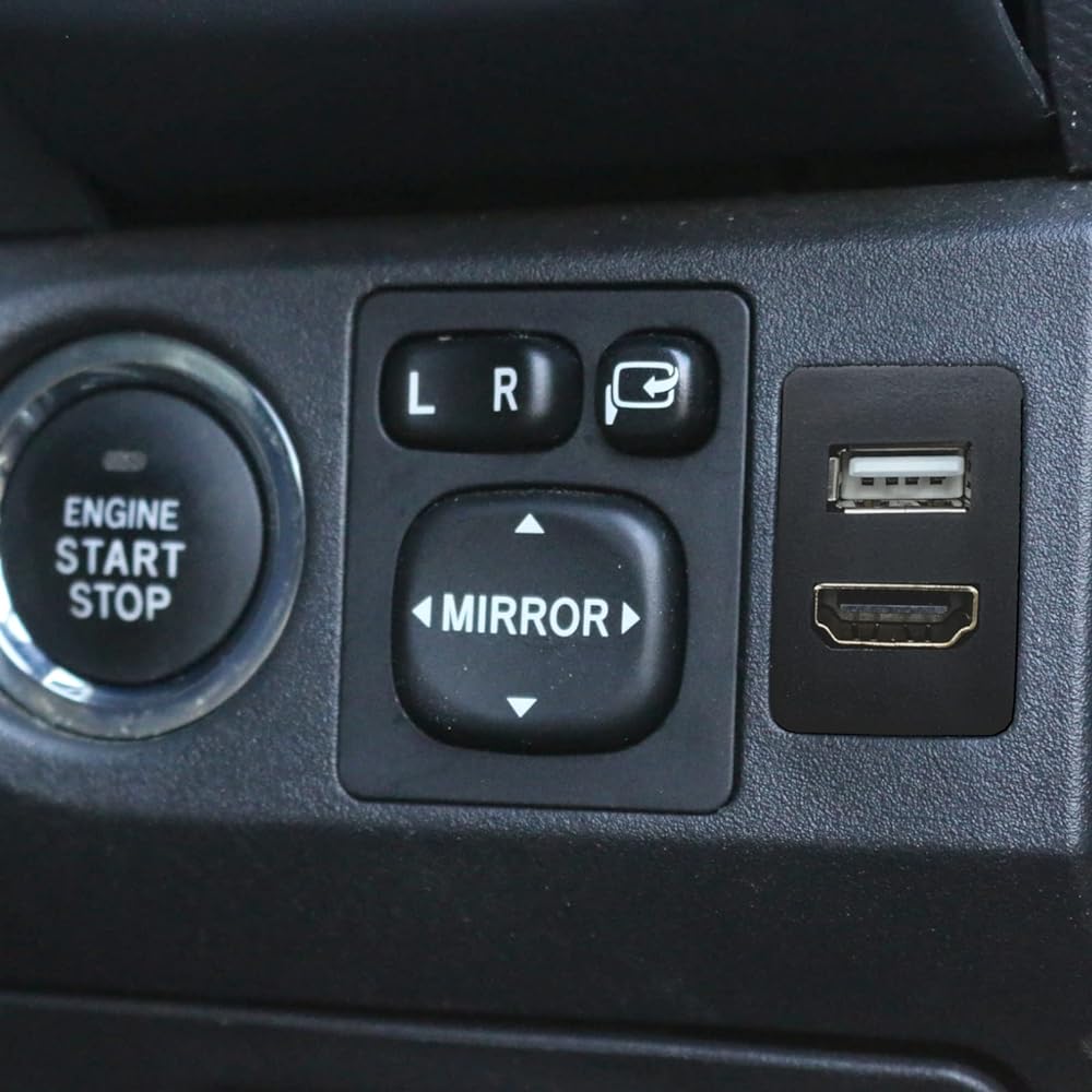 Fuji Electric Industry Bullcon USB/HDMI Extension Cable EOP-SP01TA Toyota Panel A Type (22.5mm x 33.0mm) [USB and HDMI terminals installed on vehicle switch panel]