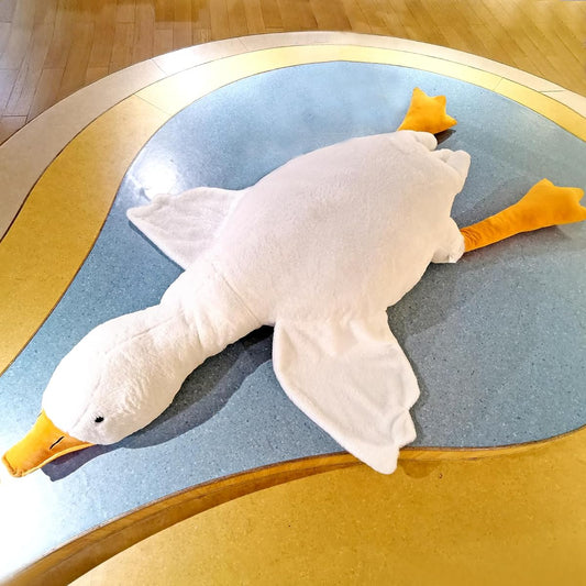unibouti Giant Plush Toy 6.2ft/75inch Giant Goose Stuffed Animal for Kids/Girlfriend Cute Duck Weighted Plush Toy Body Pillow
