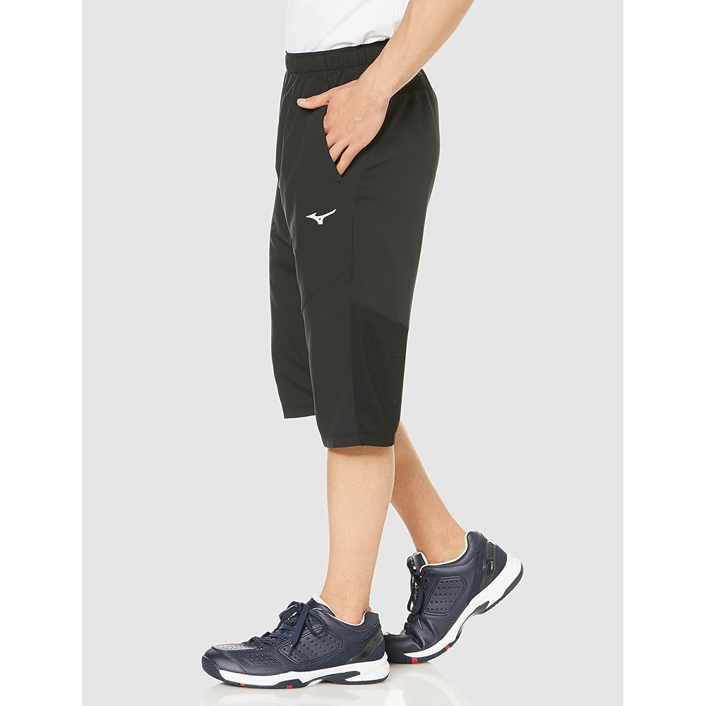 [Mizuno] Tennis Wear Training Cross Pants 3/4 Length Sweat Absorbent Quick Drying Stretchy Dynamotion Fit 62JD2015