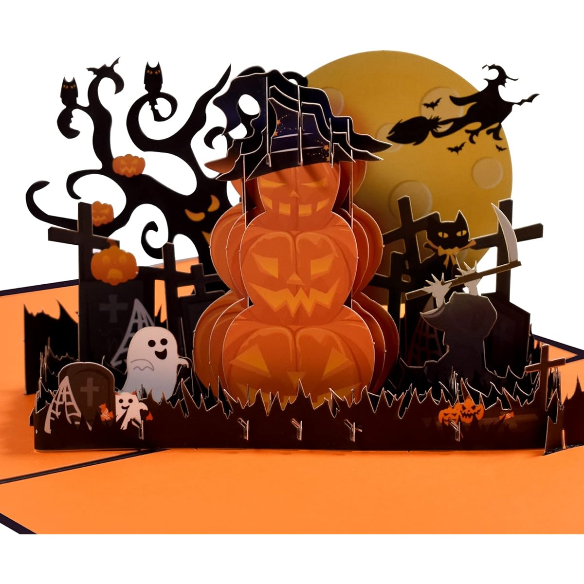 Magic Ants Pop-up Halloween Pumpkin Card