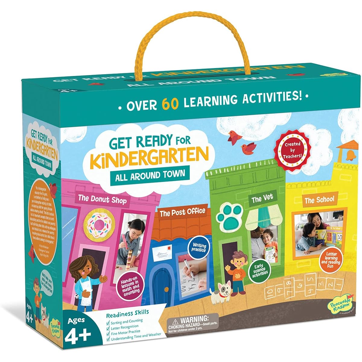 Peaceable Kingdom Kindergarten All-Round Town Game for Kids Educational Skills Learning