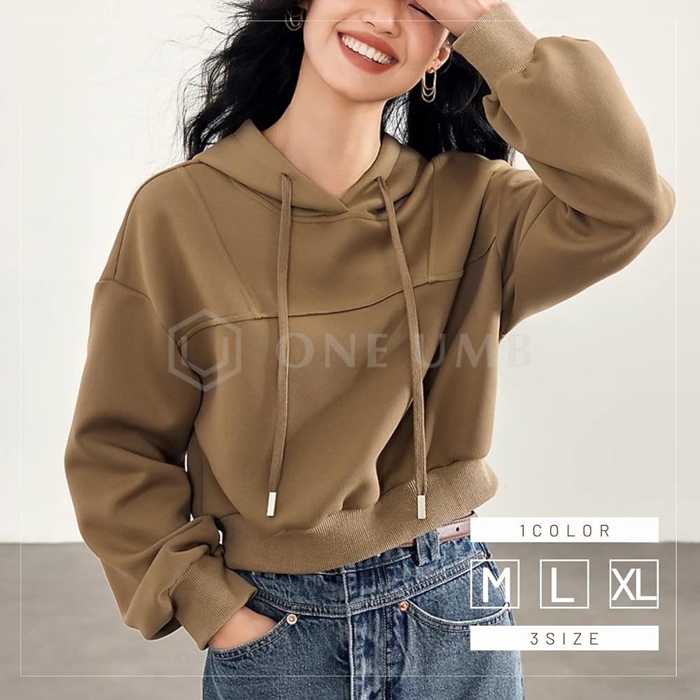 [One Anbu] Women's Parka, Short Length, Spring, Large Size, Tops, Long Sleeve