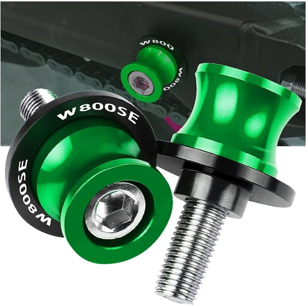 Stand Screw Slider Motorcycle Accessories CNC Back Cycloid Axis Slider Bracket Screw is very suitable for Kawasaki W800SEW800 SE 2012 2013 2014 2015-2016 W800E LOGO (Color: 8, Size: 8mm)