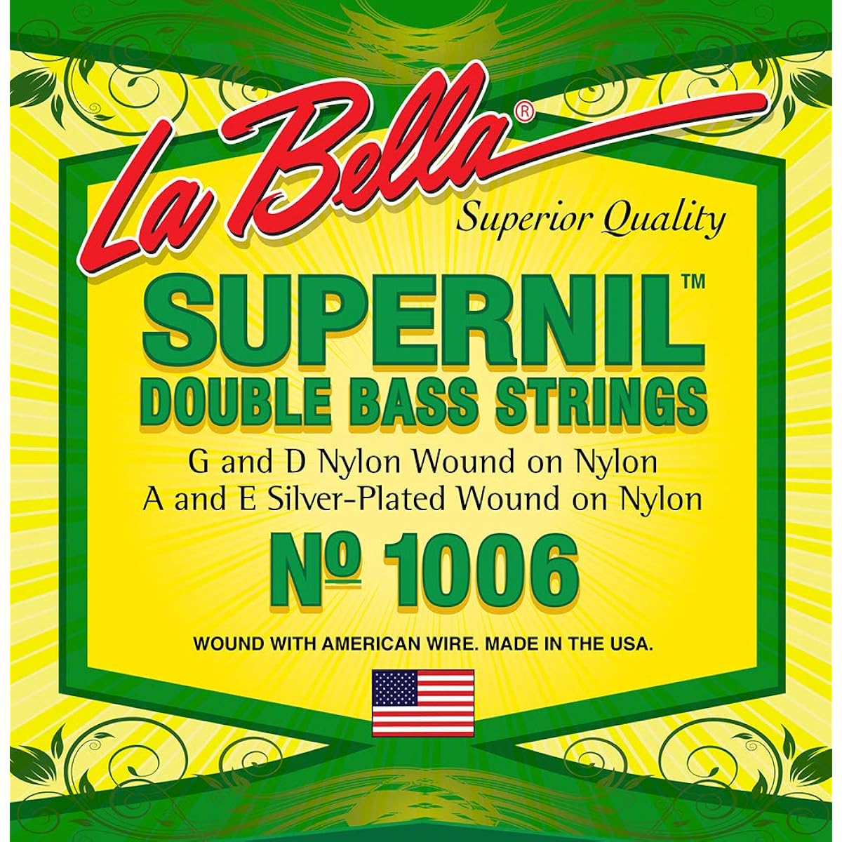 LA BELLA 1006 Supernil Double Bass String Set