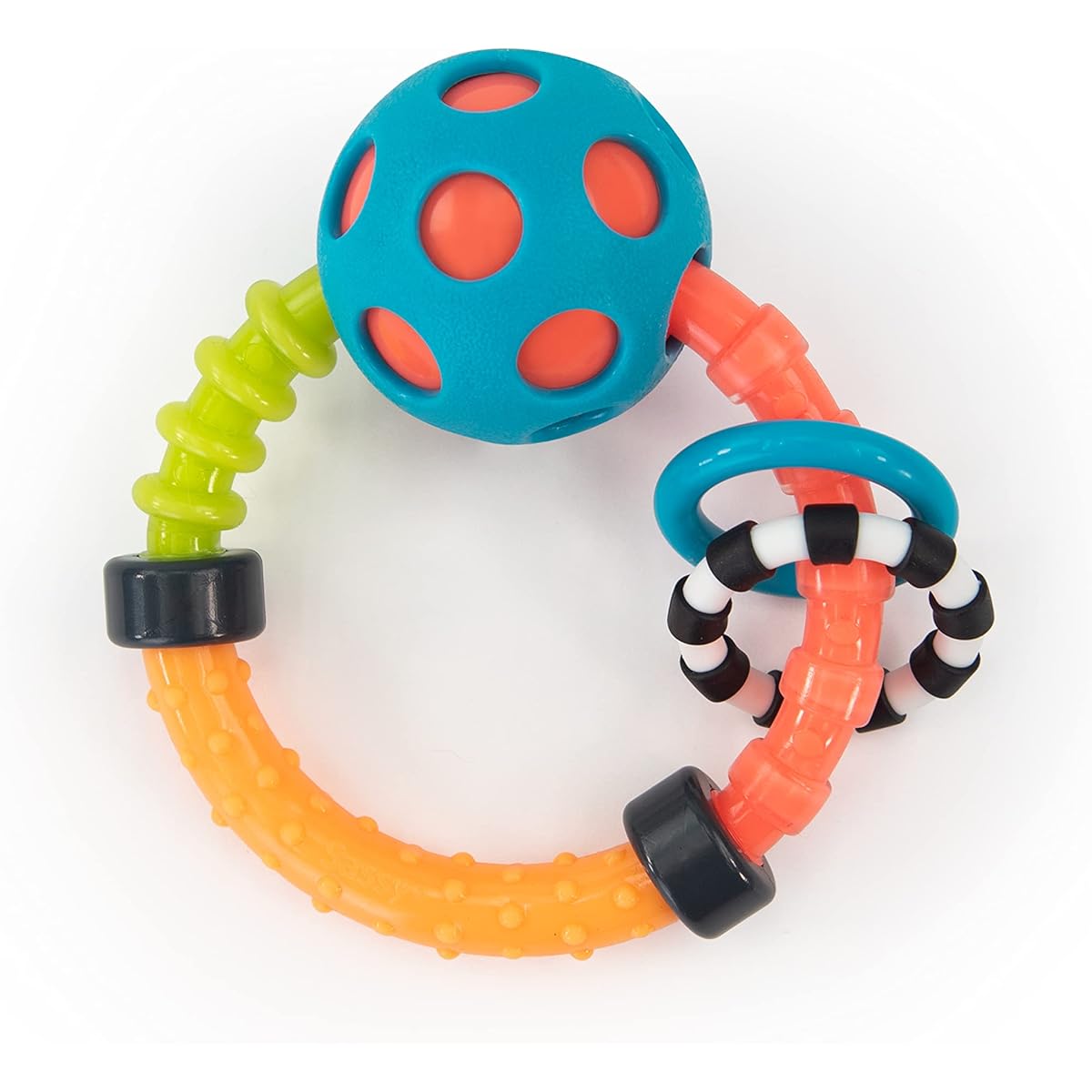 Sassy My First Rattles Newborn Gift Set with 3 Soft and Flexible Rattles, Ages 0+ Months