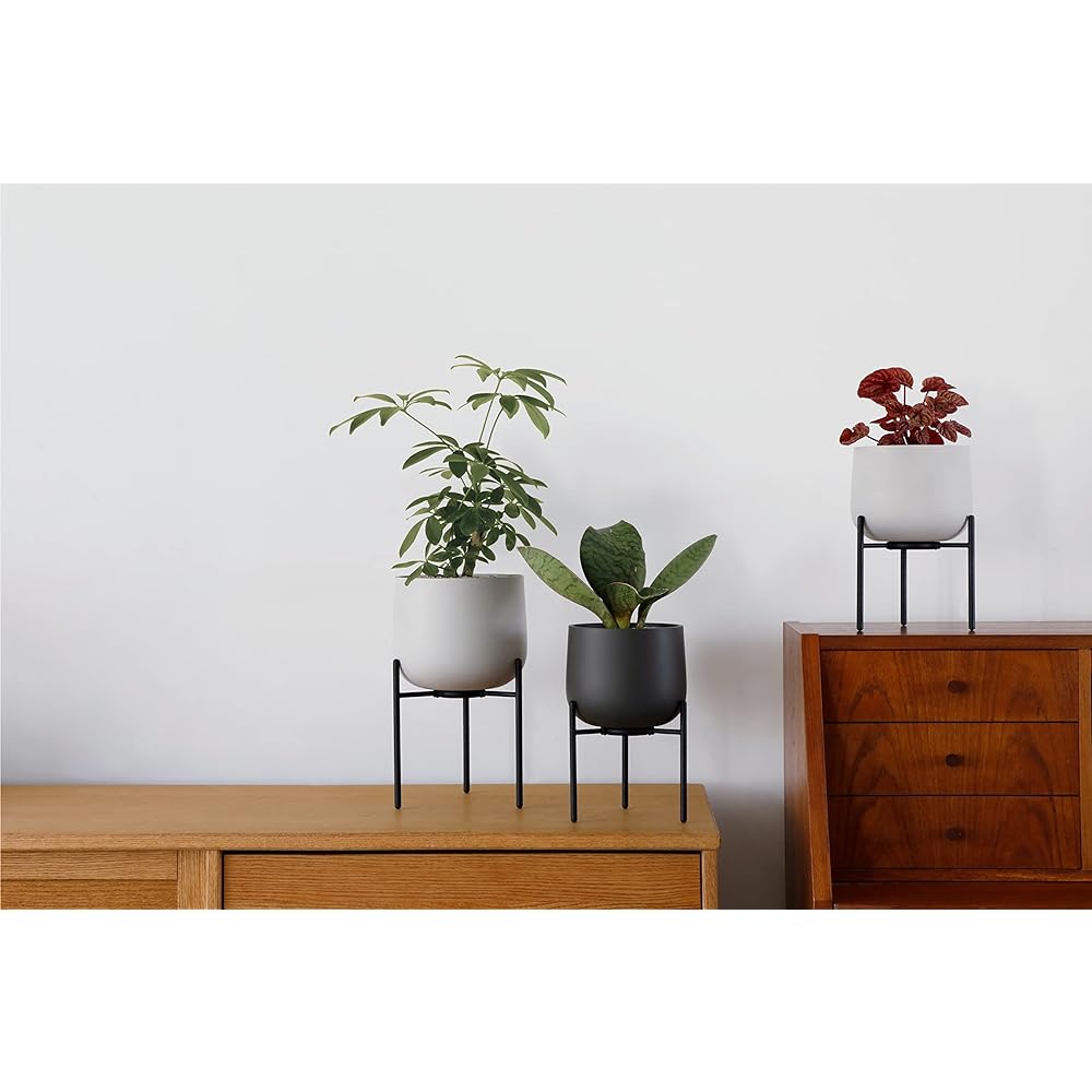 KINTO Plant Pot 211_ 135mm Earth Gray Stand Type Pot 29232
