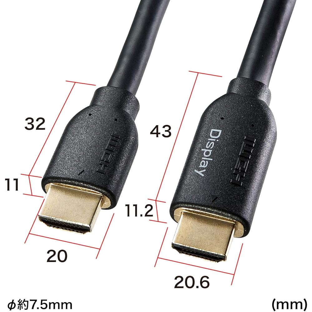 Sanwa Supply High Speed HDMI Long Cable (Active) 10m Black KM-HD20-A100L3