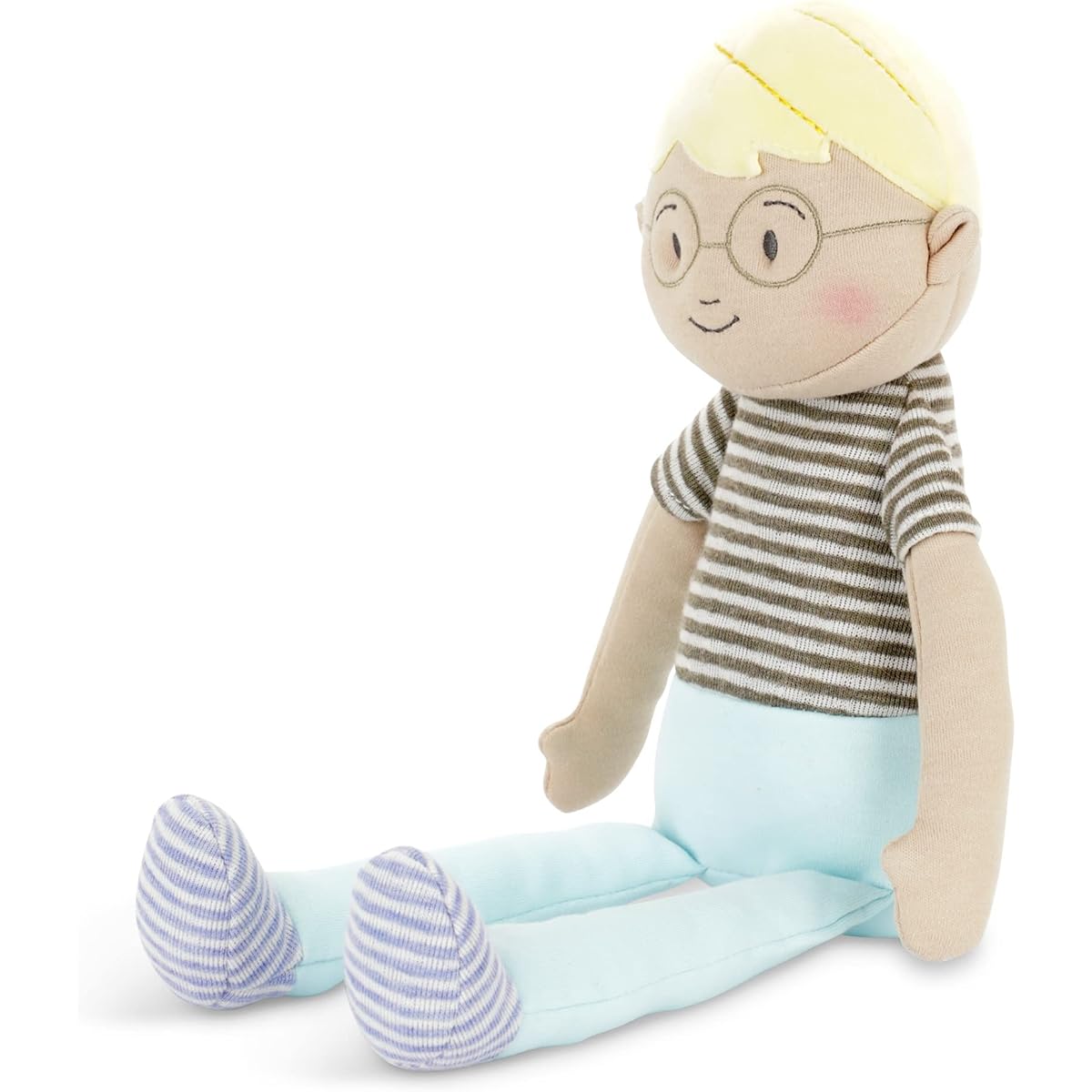 DEMDACO Strong Wonderful You 14" Blonde Polyester Kids Boy Doll