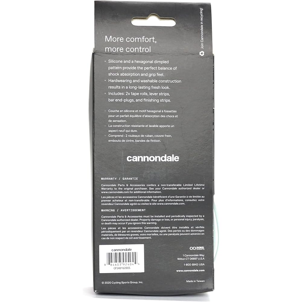 CANNONDALE HEXTACK Silicone Bar Tape [White] CP3401U20OS