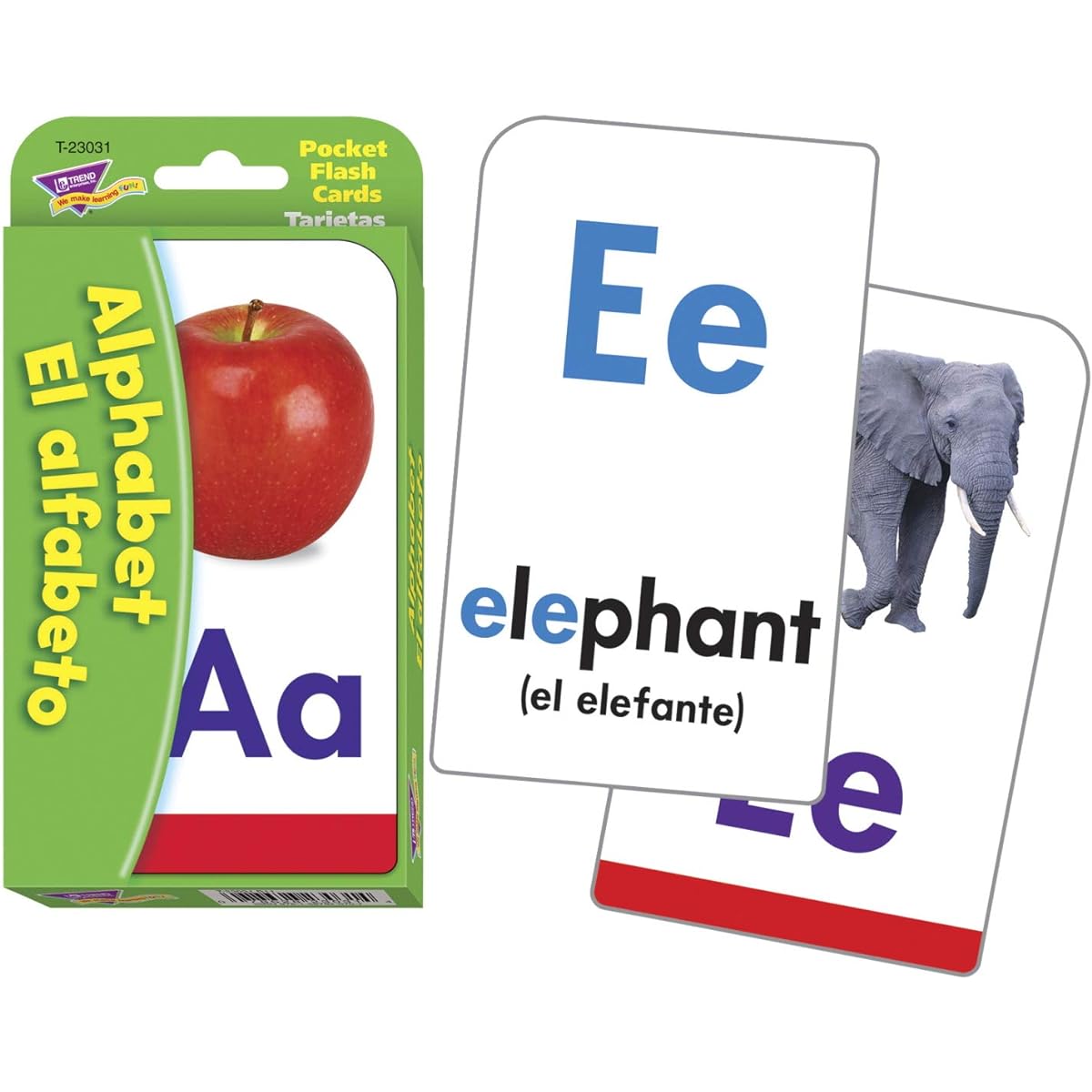 TREND ENTERPRISES, INC. Alphabet / EL ALPHABET (EN/SP) Pocket Flash Cards