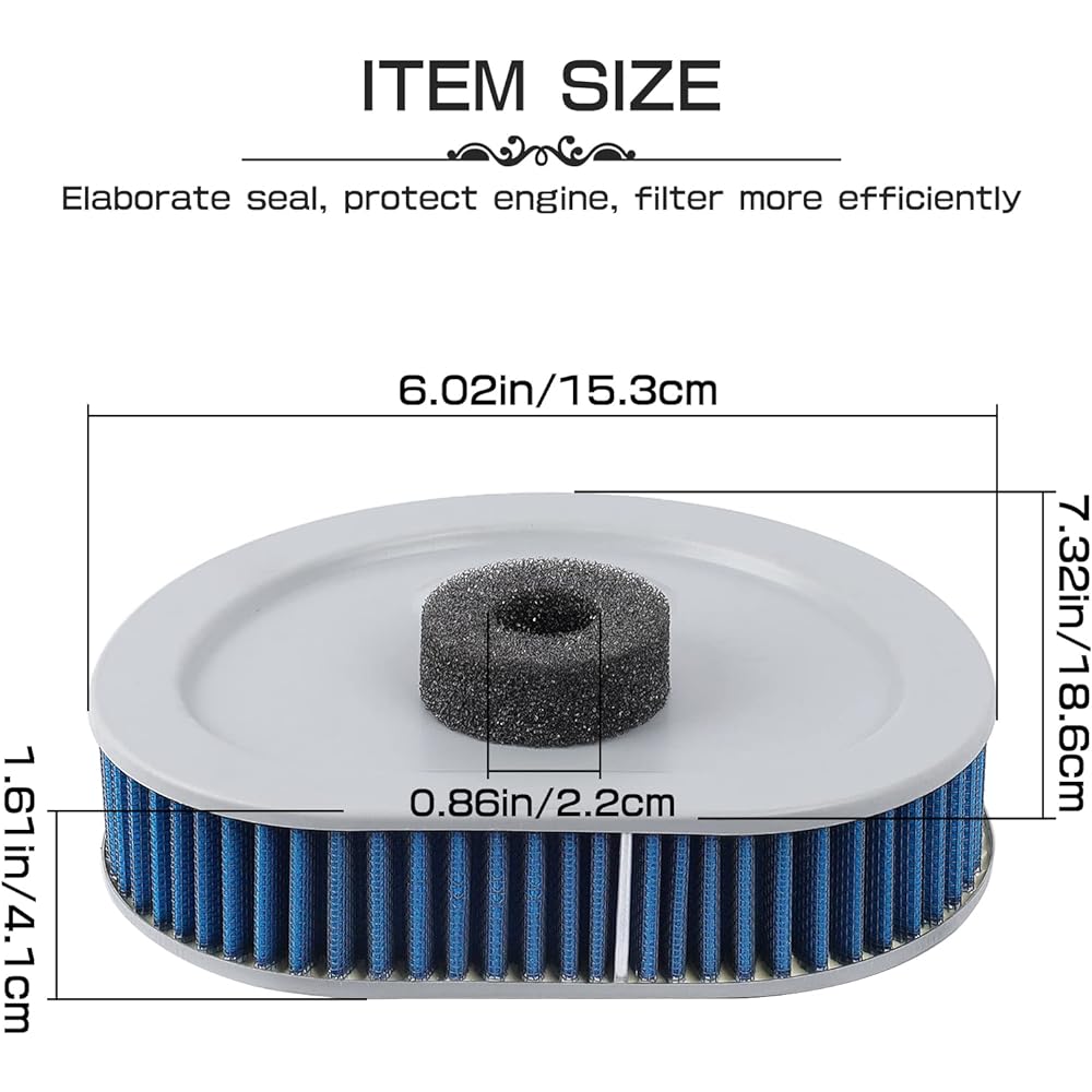 Air Filter 29259-91A 29259-93 Replacement for Harley Davidson FXDB Dyna Glide FLHR Road King FLHTCU Electra Glide Ultra FLSTF FatBoy FXRS Low Rider