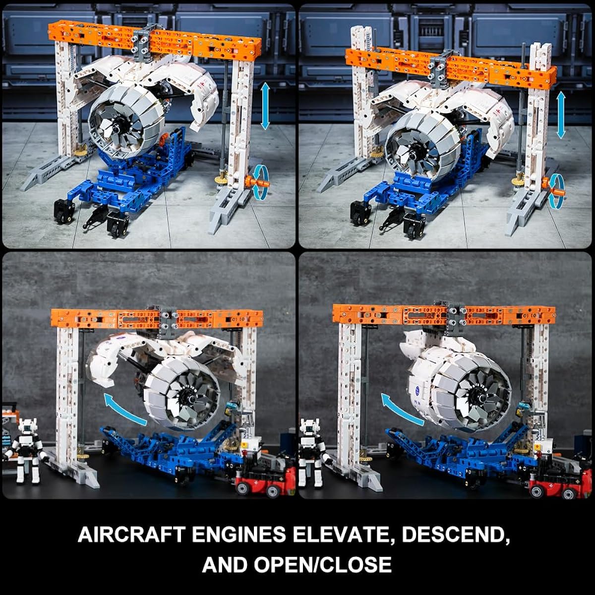 BRICKKK Aircraft Maintenance Plant Workshop Building Set for Adults