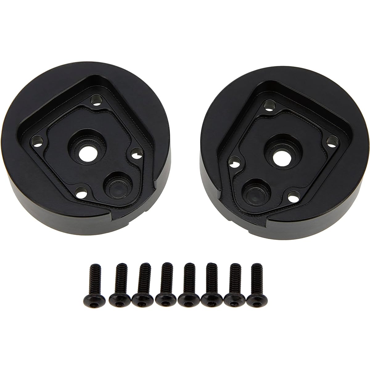 MEUS RACING 1/18 RC Model Car Brass Rear Axle Outer Housing Cover Counterweight Rear Gear Cover 65g/pc for AXIAL UTB18 Capra Trail Buggy #AXI212012 2pcs Black Gold